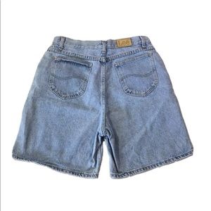 90s Lee Light Wash Denim High Waisted Jean Shorts